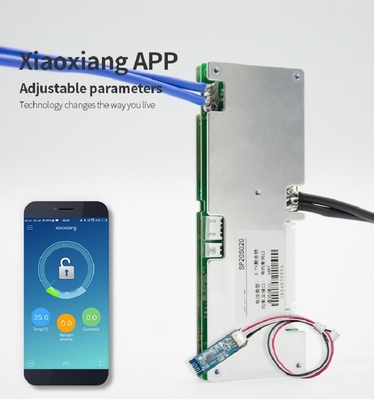 16s 48v แบตเตอรี่ลิเธียม BMS 17s 60v 20s 72v 60a แผงวงจรพร้อม BT APP