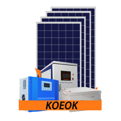 10KW Off Grid ระบบพลังงานแสงอาทิตย์ 110-240V สำหรับบ้านเพิงฟาร์มRV