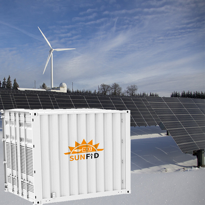 1MW คอนเทนเนอร์แบตเตอรี่เก็บพลังงาน ESS ระบบรวมการจัดเก็บแบตเตอรี่เชิงพาณิชย์