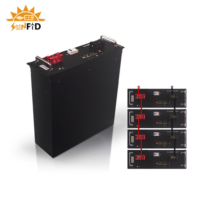LifePo4 ระบบจัดเก็บแบตเตอรี่พลังงานแสงอาทิตย์เชิงพาณิชย์ 96V 192V 384V 100Ah