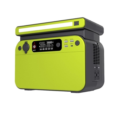 500W สถานีไฟฟ้าแบบพกพากลางแจ้ง 110V 220V LiFePO4