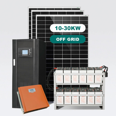 Hybrid Off Grid ระบบพลังงานแสงอาทิตย์ 3KW 5KW 8KW 10KW พร้อมแบตเตอรี่