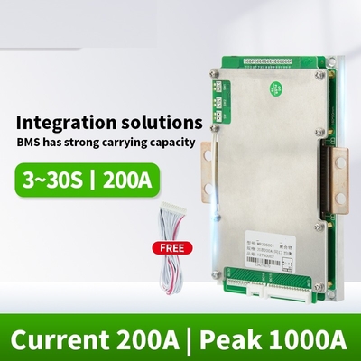 24V 36V 12v แบตเตอรี่ลิเธียม BMS 48V 60V 72V 3S-24S 100A 120A 150A 200A 250A Lifepo4 4s 200a