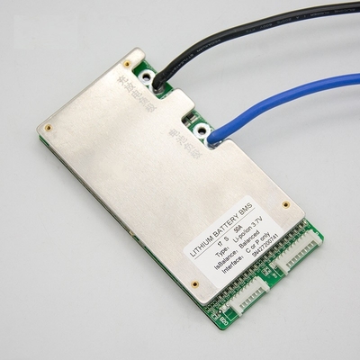50A BMS สำหรับแบตเตอรี่ลิเธียมไอออน 17 วินาที 60 โวลต์พร้อมตัวควบคุมอุณหภูมิ Pcm Pcb Protection Board Ebike Electric Bicycle