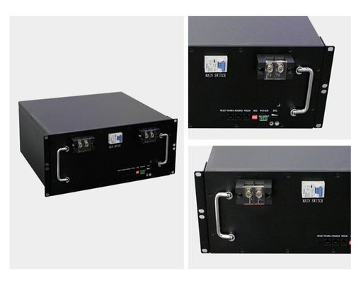 Lifepo4 Telecom แบตเตอรี่ลิเธียมไอออน 48V 100Ah รอบลึกสำหรับระบบไฟฟ้า
