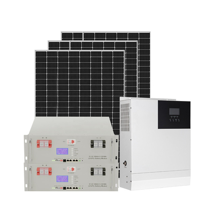 3KW Off Grid Home ระบบพลังงานแสงอาทิตย์ชุด 50HZ 60HZ MPPT 110-250V