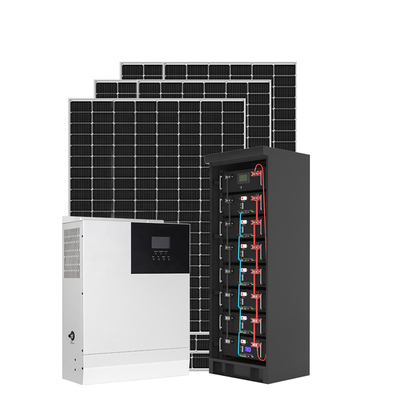 6KW 5KW Off Grid ระบบพลังงานแสงอาทิตย์ระบบไฟฟ้าโซลาร์เซลล์พลังงานแสงอาทิตย์พร้อมแบตเตอรี่