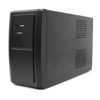 จอแสดงผล LED 6000mAh แบตเตอรี่ลิเธียมของ UPS 650VA เฟสเดียว