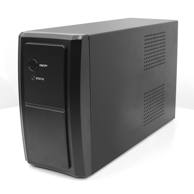 จอแสดงผล LED 6000mAh แบตเตอรี่ลิเธียมของ UPS 650VA เฟสเดียว