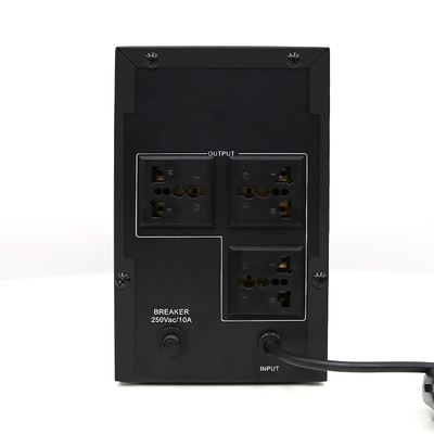 จอแสดงผล LED 6000mAh แบตเตอรี่ลิเธียมของ UPS 650VA เฟสเดียว