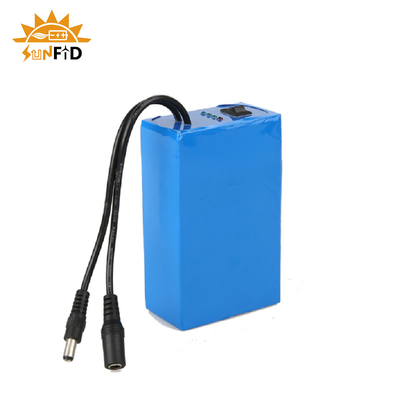 12V 20Ah แบตเตอรี่ลิเธียมแบบชาร์จไฟได้ 18650 สำหรับระบบพลังงานแสงอาทิตย์แผงไฟ LED