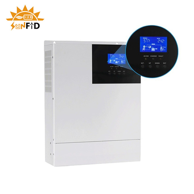 24V 5KW ลิเธียมไอออน Powerwall 48V ไฮบริดอินเวอร์เตอร์คลื่นไซน์บริสุทธิ์ปิดอินเวอร์เตอร์กริดสำหรับพลังงานแสงอาทิตย์