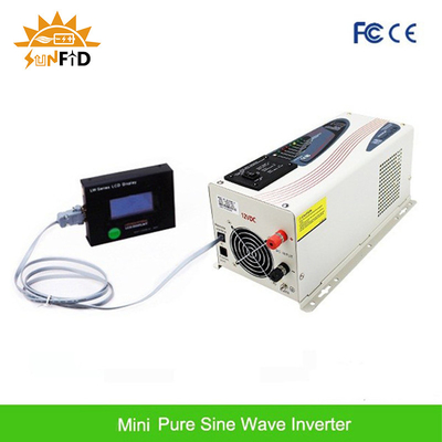 6000W DC เป็นไฟฟ้ากระแสสลับ Pure Sine Wave อินเวอร์เตอร์ไฟฟ้า 24V 48V 120 240V พร้อมจอแสดงผล LCD