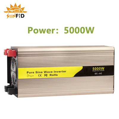 DC เป็นไฟฟ้ากระแสสลับ 5000 วัตต์เพียวไซน์เวฟเพาเวอร์อินเวอร์เตอร์ 12V 24V 48V