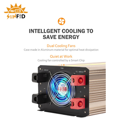 DC เป็นไฟฟ้ากระแสสลับ 5000 วัตต์เพียวไซน์เวฟเพาเวอร์อินเวอร์เตอร์ 12V 24V 48V