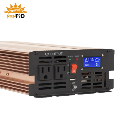 48V 1500W 12V เพียวไซน์เวฟอินเวอร์เตอร์ 24V 110V 220V