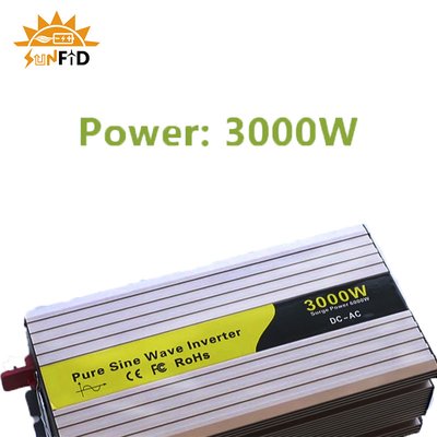 24V 48V 3000 วัตต์อินเวอร์เตอร์ Pure Sine Wave 12 โวลต์ DC เป็นไฟฟ้ากระแสสลับ 110V 220V โซลา Power