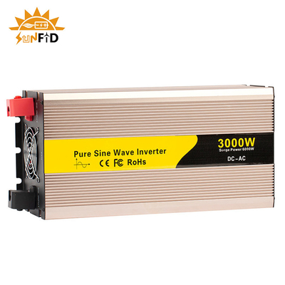 24V 48V 3000 วัตต์อินเวอร์เตอร์ Pure Sine Wave 12 โวลต์ DC เป็นไฟฟ้ากระแสสลับ 110V 220V โซลา Power