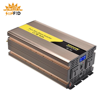24V 48V 3000 วัตต์อินเวอร์เตอร์ Pure Sine Wave 12 โวลต์ DC เป็นไฟฟ้ากระแสสลับ 110V 220V โซลา Power