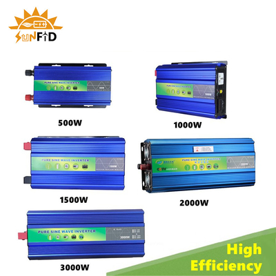 2000W 12V 24V เพียวไซน์เวฟอินเวอร์เตอร์พาวเวอร์ 48V DC เป็นไฟฟ้ากระแสสลับ 110V 220V