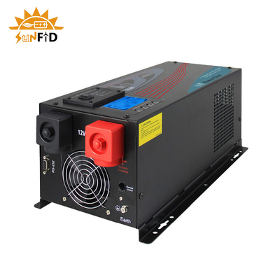 24V 240V 10000 วัตต์เพียวไซน์เวฟอินเวอร์เตอร์ 48V 120V พร้อมเครื่องชาร์จ AC