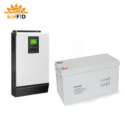 2KW Off Grid ระบบพลังงานแสงอาทิตย์สำหรับบ้าน 12V 400Ah แผงโซลาร์เซลล์พลังงานแสงอาทิตย์