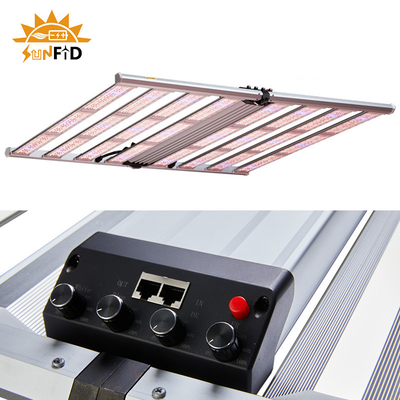 พืชสวนในร่ม LED เติบโตแสง 1000W ปรับสเปกตรัม UV IR สวิตช์หรี่แสงได้