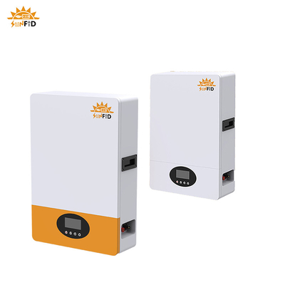 ระบบแบตเตอรี่บ้าน 10KWh ระยะเวลาใช้งานยาว 51.2V LiFePO4 แบตเตอรี่ติดผนัง