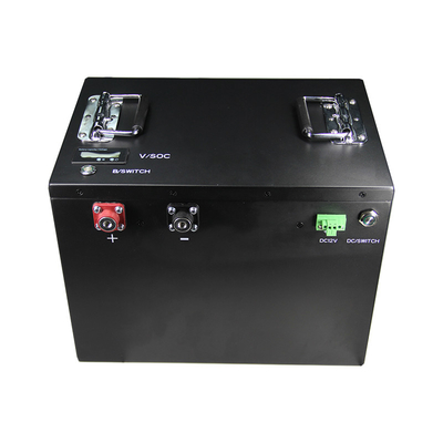 แบตเตอรี่ลิเธียม 100Ah 48 โวลต์สำหรับรถกอล์ฟ 51.2v 200Ah Lifepo4 พร้อมเครื่องชาร์จ Bms