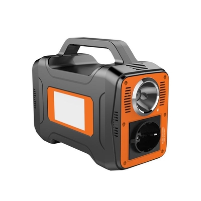 สถานีไฟฟ้าพกพากลางแจ้ง 100W 100V, 110V แบตเตอรี่ลิเธียมพกพาแบบพกพาสถานีไฟฟ้า