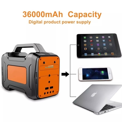 สถานีไฟฟ้าพกพากลางแจ้ง 100W 100V, 110V แบตเตอรี่ลิเธียมพกพาแบบพกพาสถานีไฟฟ้า
