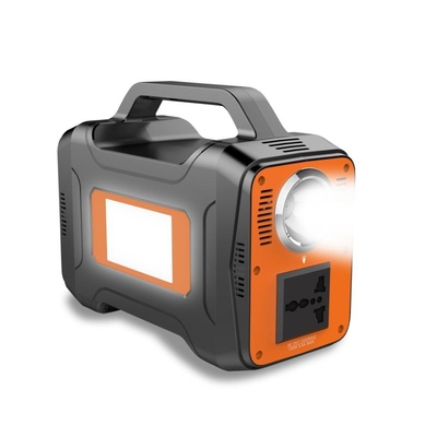 สถานีไฟฟ้าพกพากลางแจ้ง 100W 100V, 110V แบตเตอรี่ลิเธียมพกพาแบบพกพาสถานีไฟฟ้า