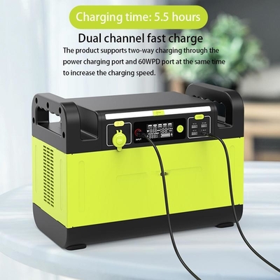 สถานีไฟฟ้าพกพา 1500W เพียวไซน์เวฟ 1210Wh 5V-20V