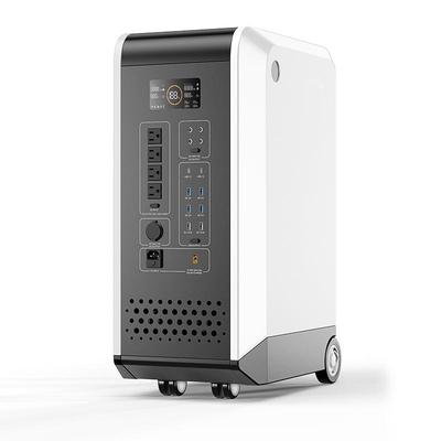 สถานีพลังงานแสงอาทิตย์เครื่องกำเนิดไฟฟ้าแบบพกพา LiFePO4 2000w Power Bank
