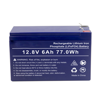 LifePO4 12.8V 6Ah SLA เปลี่ยนเครื่องยนต์สตาร์ทแบตเตอรี่ลิเธียม