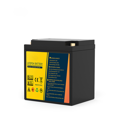 24Ah Lifepo4 การเปลี่ยนแบตเตอรี่ลิเธียมไอออน 12.8V สำหรับรถยนต์ไฟฟ้าพลังงานแสงอาทิตย์ของ UPS รถเข็นไฟฟ้า