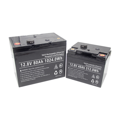 แบตเตอรี่ทดแทน Lifepo4 SLA แบบชาร์จได้ 80Ah 12.8V สำหรับไฟฟ้า