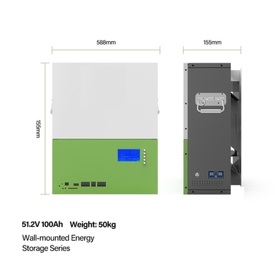ระบบจัดเก็บพลังงานที่อยู่อาศัยแบบ Rack Mount 48v 100ah Lifepo4 ระบบจัดเก็บพลังงานภายในบ้านแบตเตอรี่