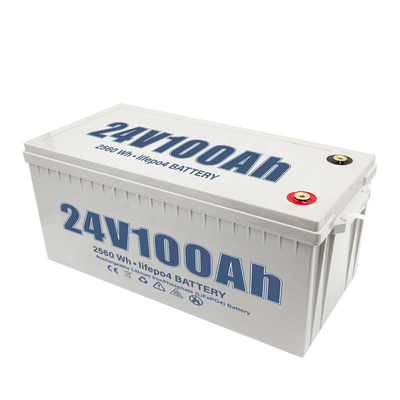 แบตเตอรี่ลิเธียมรอบลึก 100Ah 24V สำหรับระบบพลังงานแสงอาทิตย์ Yacht RV Car