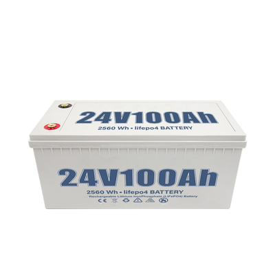 แบตเตอรี่ลิเธียมรอบลึก 100Ah 24V สำหรับระบบพลังงานแสงอาทิตย์ Yacht RV Car