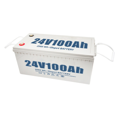 แบตเตอรี่ลิเธียมรอบลึก 100Ah 24V สำหรับระบบพลังงานแสงอาทิตย์ Yacht RV Car