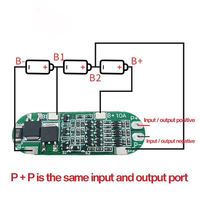 Pylontech 18650 แบตเตอรี่ลิเธียม Bms 3s 12V 10amp 11.1V Lifeo4