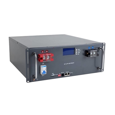 100Ah เทเลคอมแบตเตอรี่ลิเธียม 48V ฟอสเฟต Lifepo4 ชุดแบตเตอรี่พร้อมจอ LCD