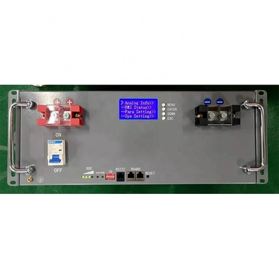 100Ah เทเลคอมแบตเตอรี่ลิเธียม 48V ฟอสเฟต Lifepo4 ชุดแบตเตอรี่พร้อมจอ LCD