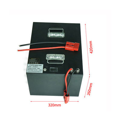 แบตเตอรี่ลิเธียม Campervan 48V 100AH ​​RV AGV รถขัดพื้นรถกอล์ฟแบตเตอรี่รอบลึก