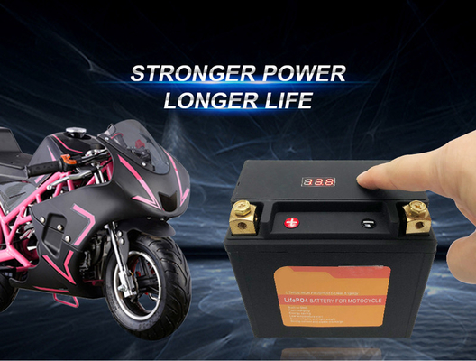 แบตเตอรี่ลิเธียมขนาด 4AH 12V สำหรับรถจักรยานยนต์พร้อมแบตเตอรี่สตาร์ทเตอร์ BMS
