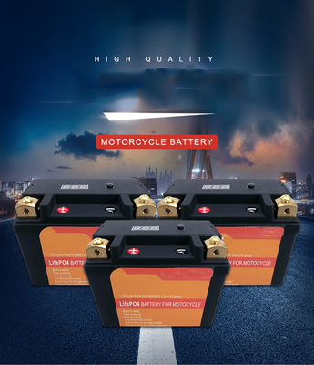 แบตเตอรี่ลิเธียมขนาด 4AH 12V สำหรับรถจักรยานยนต์พร้อมแบตเตอรี่สตาร์ทเตอร์ BMS